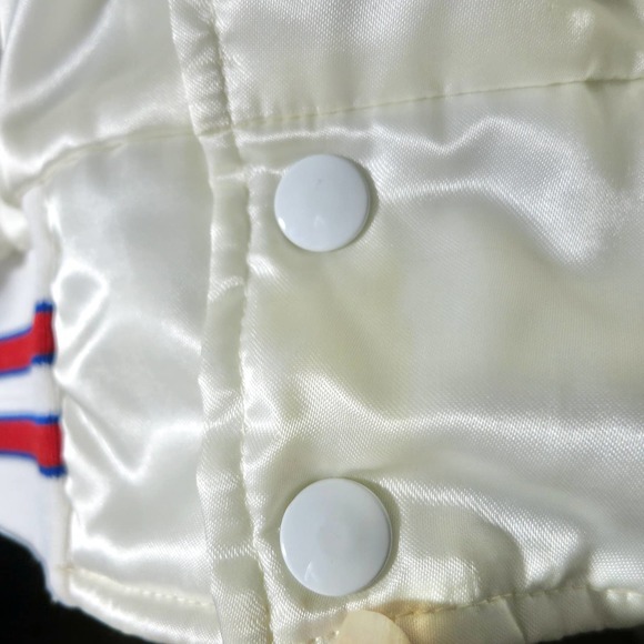 Vintage Fraternal Order of Police‎ White Satin Baseball Jacket L - Picture 8 of 8